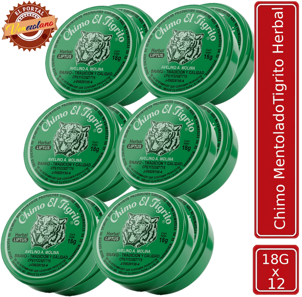 Chimo El Tigrito Herbal Liptus Venezuela x 12