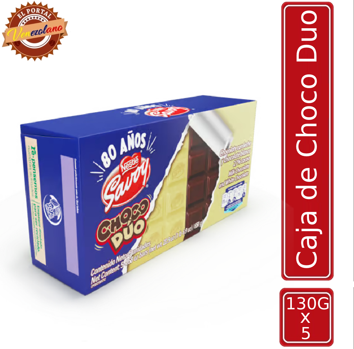 Chocolates Choco Duo 130G Venezuela x 5