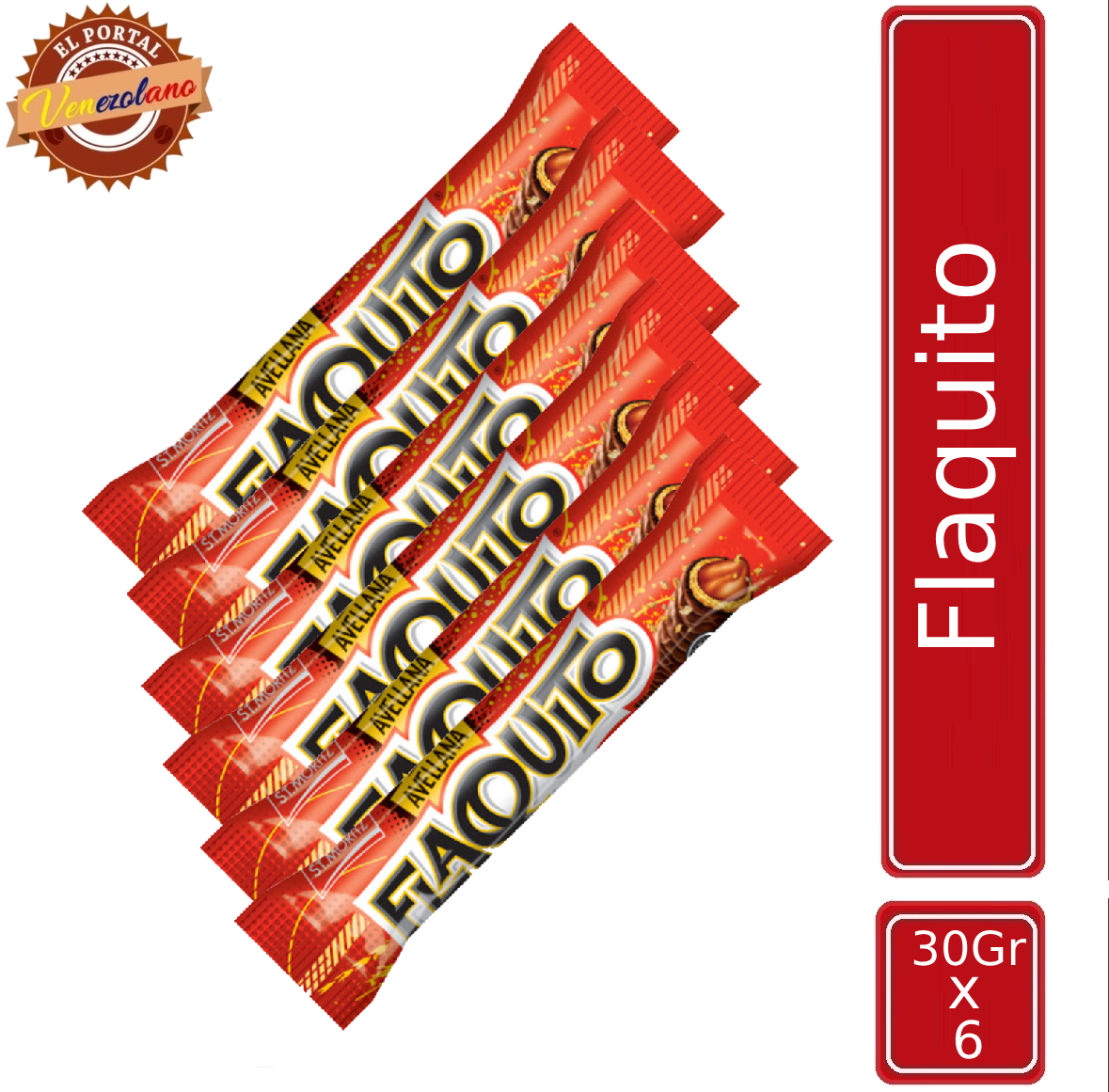 Chocolate St Moritz Flaquito 30Gr Venezuela x 6