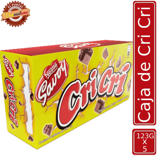 Chocolates Cri Cri 130G Venezuela x 5 Unidades