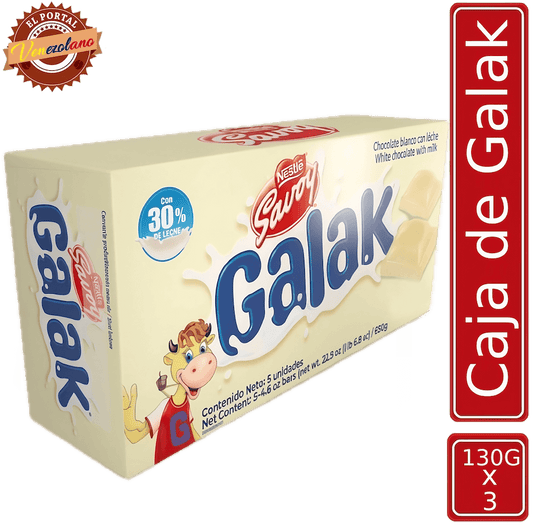 Chocolates Galak 130G Venezuela x 5 Unidades