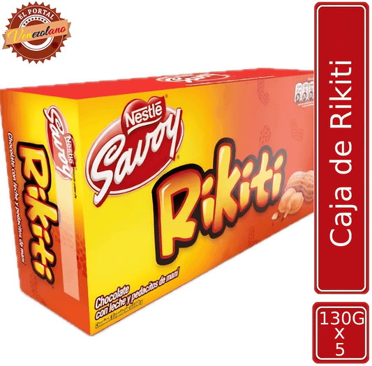 Chocolates Rikiti 130G Venezuela x 5 Unidades