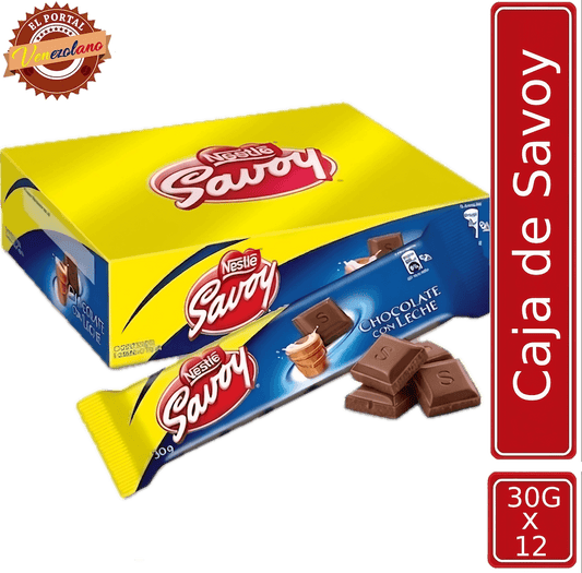 Chocolates Savoy 30G Venezuela x 12 Unidades