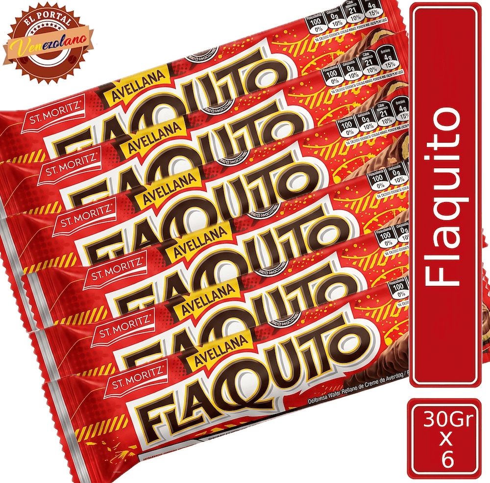 Chocolate St Moritz Flaquito 30Gr Venezuela x 6