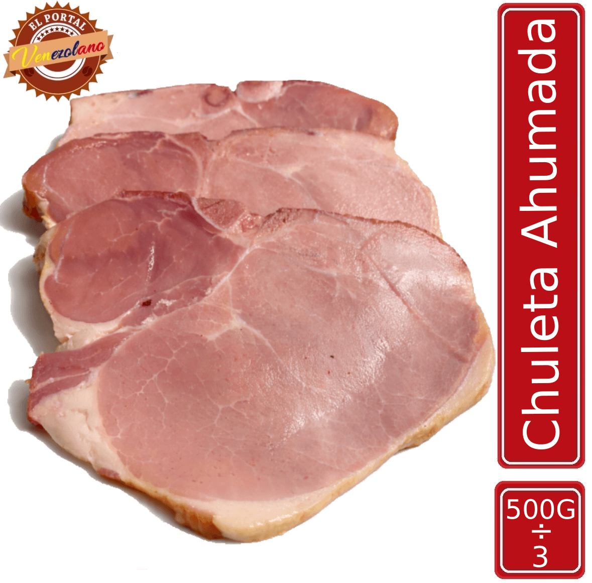 Chuleta ahumada 500g, disponible en Colombia
