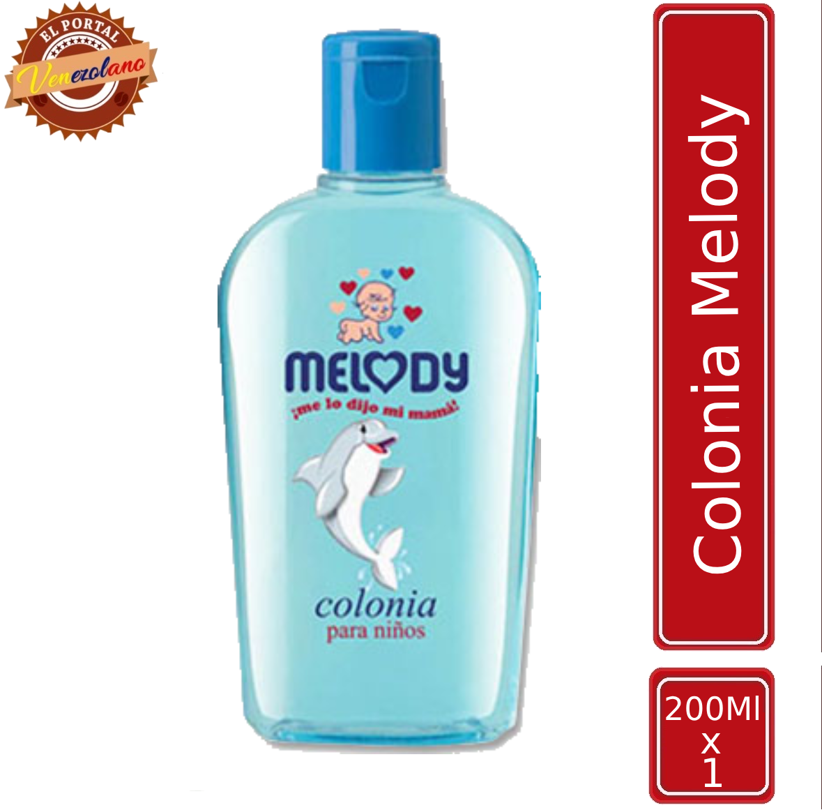 Colonia Para Bebes Melody Azul Original Venezuela