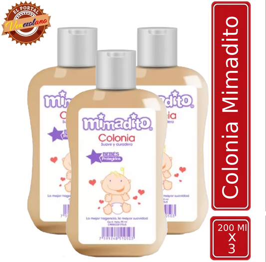 Colonia Para Bebes Mimaditos Original Venezuela x 3