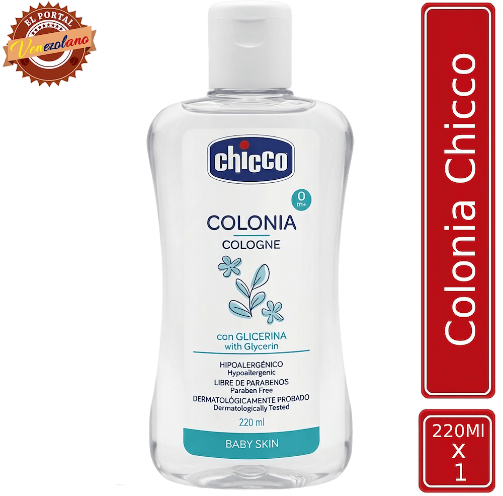 Colonia para bebés Chicco original venezolana, disponible en Colombia