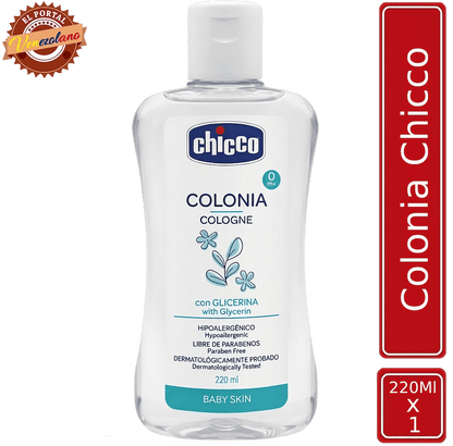 Colonia para bebés Chicco original venezolana, disponible en Colombia