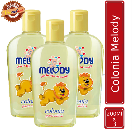 Colonia Para Bebes Melody Amarilla Original Venezuela x 3
