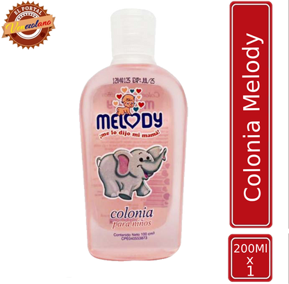 Colonia para bebés Melody rosada original venezolana, disponible en Colombia