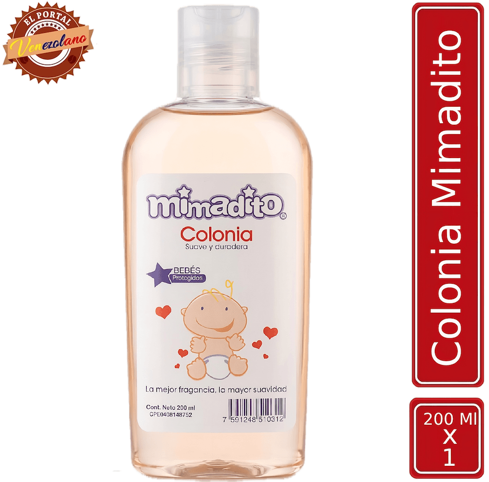 Colonia para bebés Mimaditos original venezolana, disponible en Colombia
