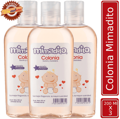 Colonia Para Bebes Mimaditos Original Venezuela x 3