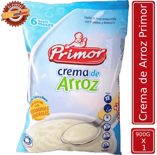 Crema De Arroz Primor Bolsa 900g Venezuela