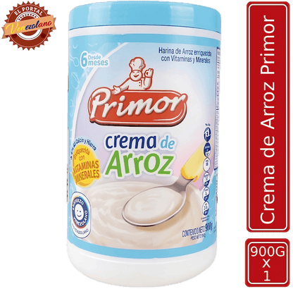 Crema de arroz Primor 900g venezolana, disponible en Colombia