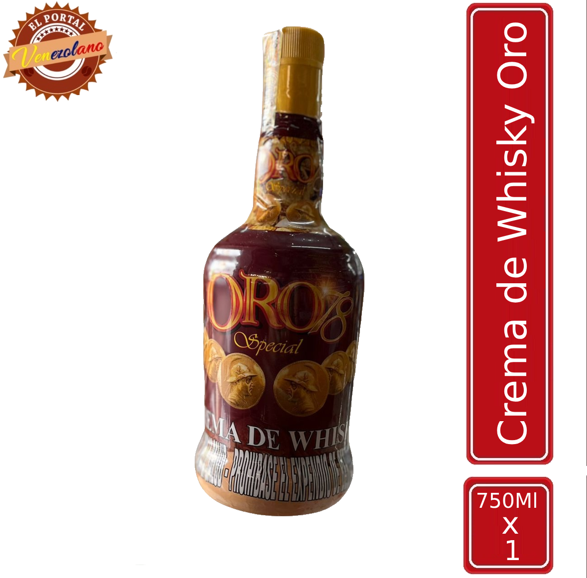 Crema de whisky Oro venezolana, disponible en Colombia