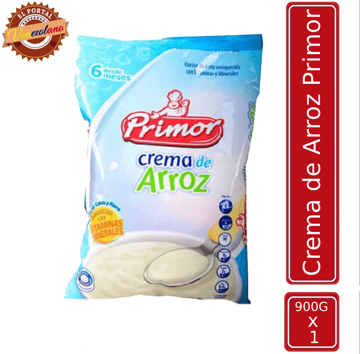 Crema De Arroz Primor Bolsa 900 Gr Venezuela