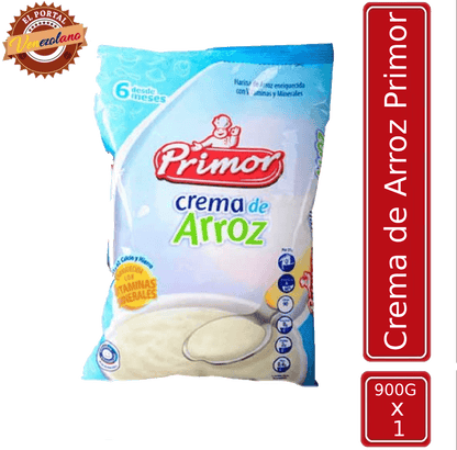 Crema De Arroz Primor Bolsa 900 Gr Venezuela
