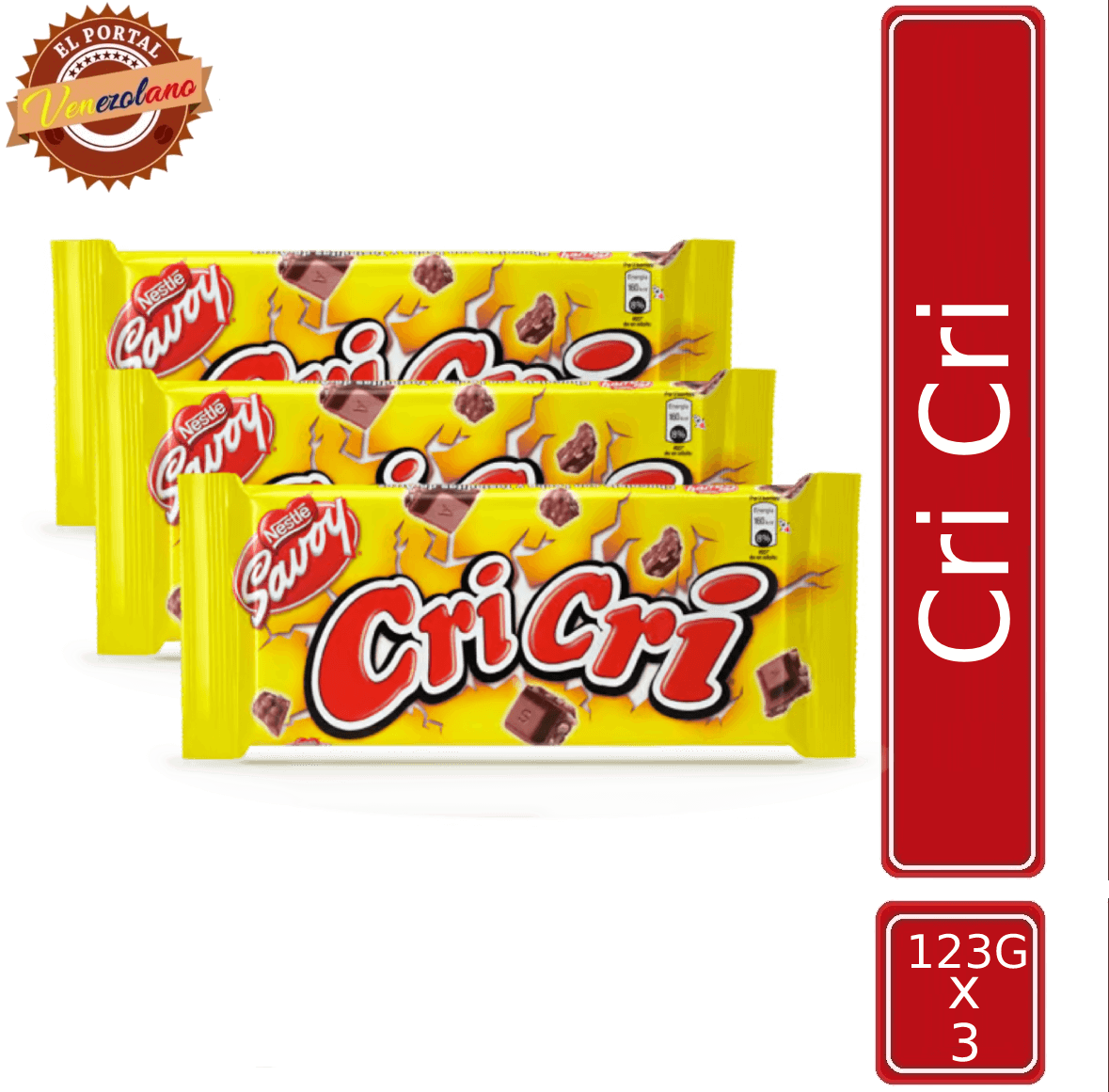Chocolates Cri Cri 130G Venezuela x 3