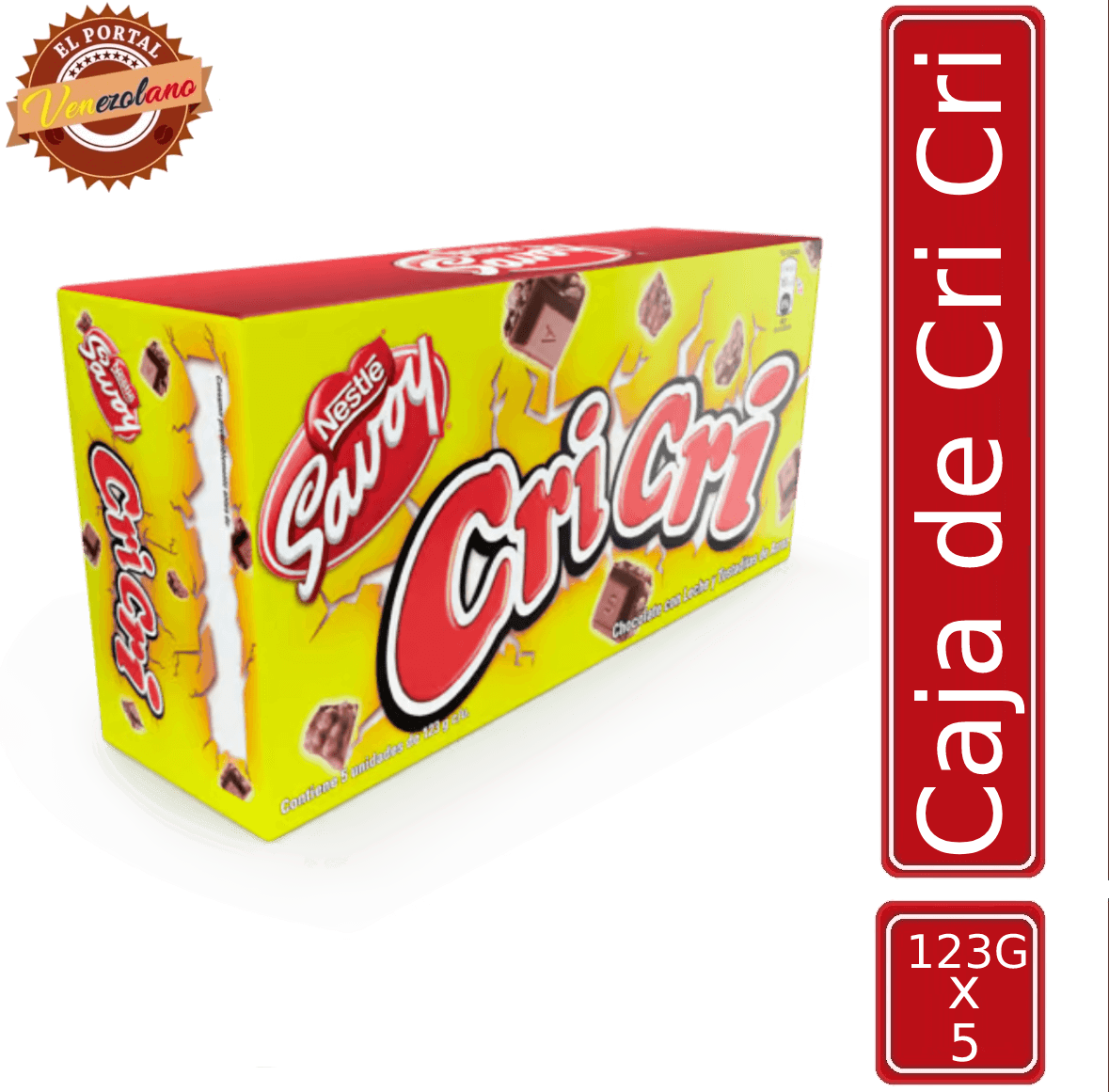 Chocolates Cri Cri 130G Venezuela x 5