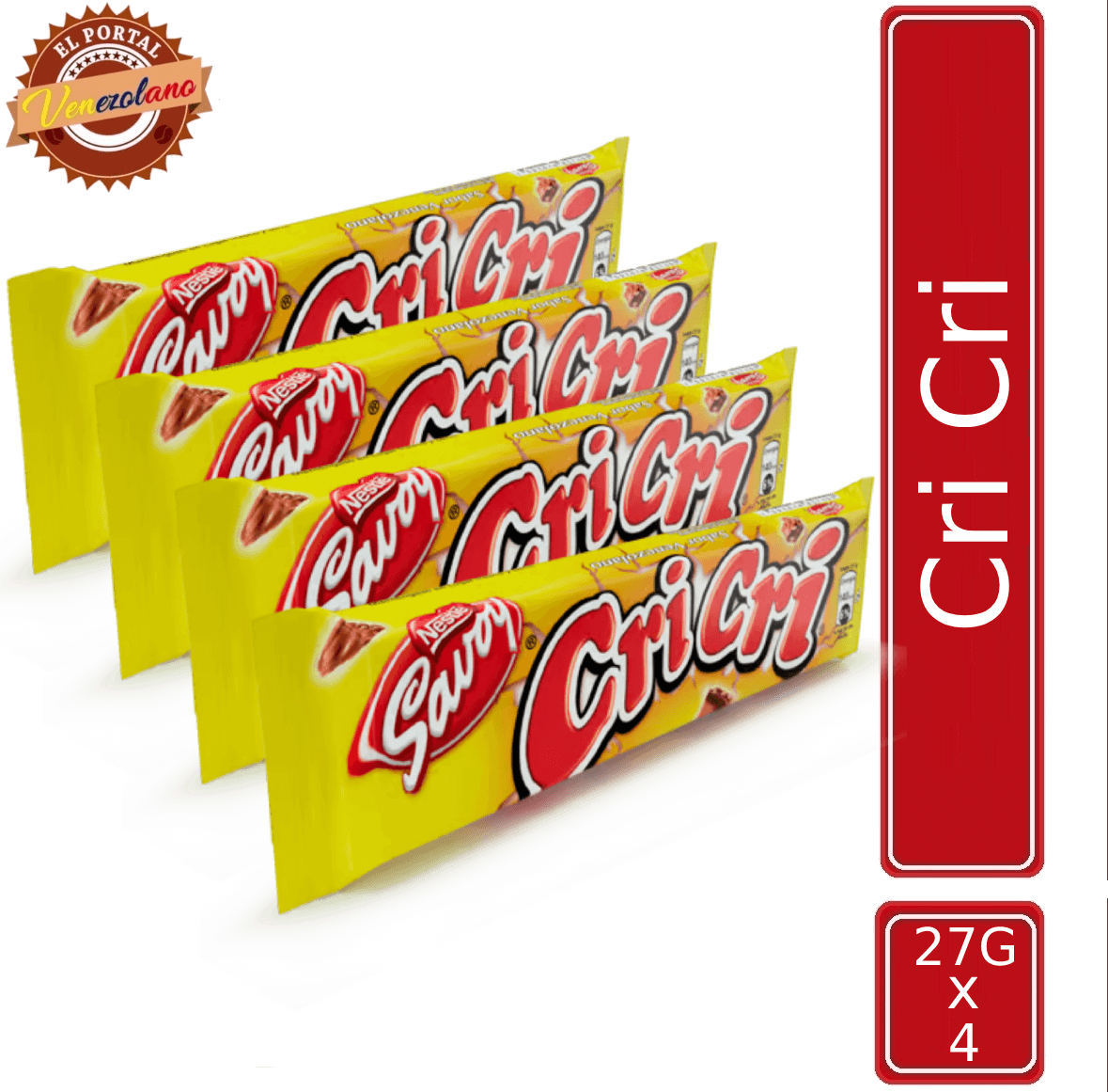 Chocolates Cri Cri 27G Venezuela x 4