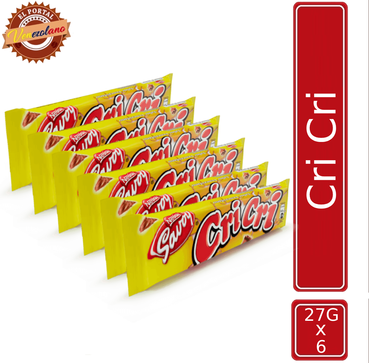 Chocolates Cri Cri 27G Venezuela x 6