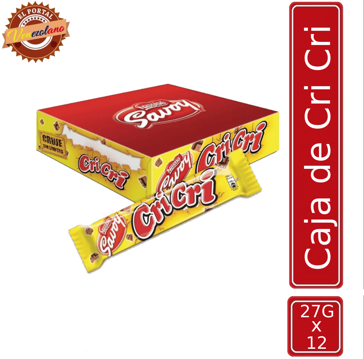 Chocolates Cri Cri 27G Venezuela x 12