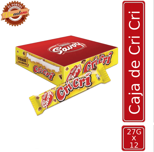 Chocolates Cri Cri 27G Venezuela x 12