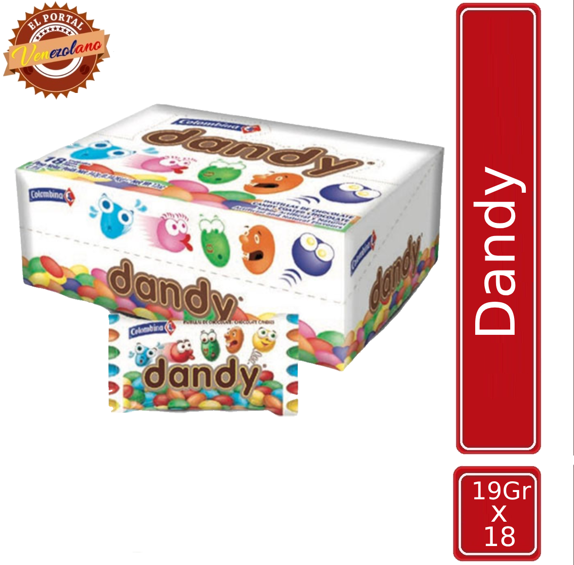 Chocolate Dandy Colombina Venezuela x 18