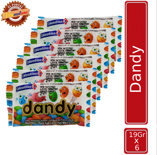 Chocolate Dandy Colombina Venezuela x 6