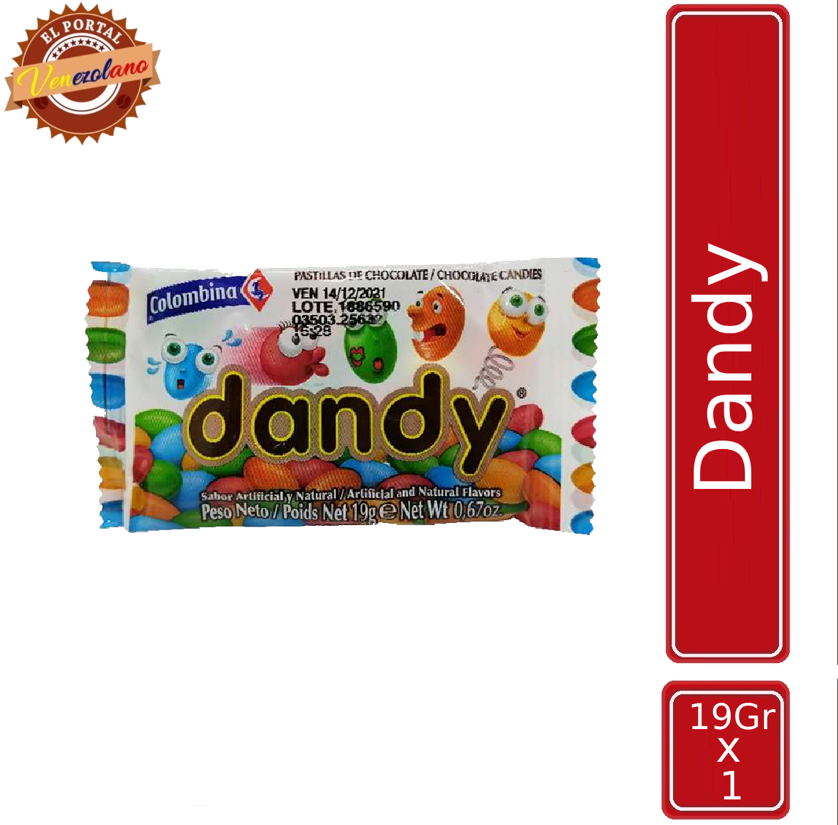 Chocolate Dandy Colombina Venezuela