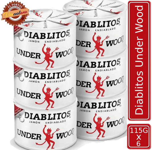 Diablitos Underwood 115g Jamón Endiablado Venezolanos x SixPack (6 unidades)