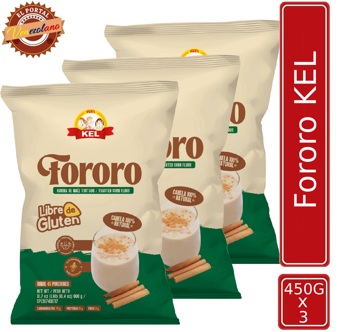Fororo Kel 450G Venezuela x 3