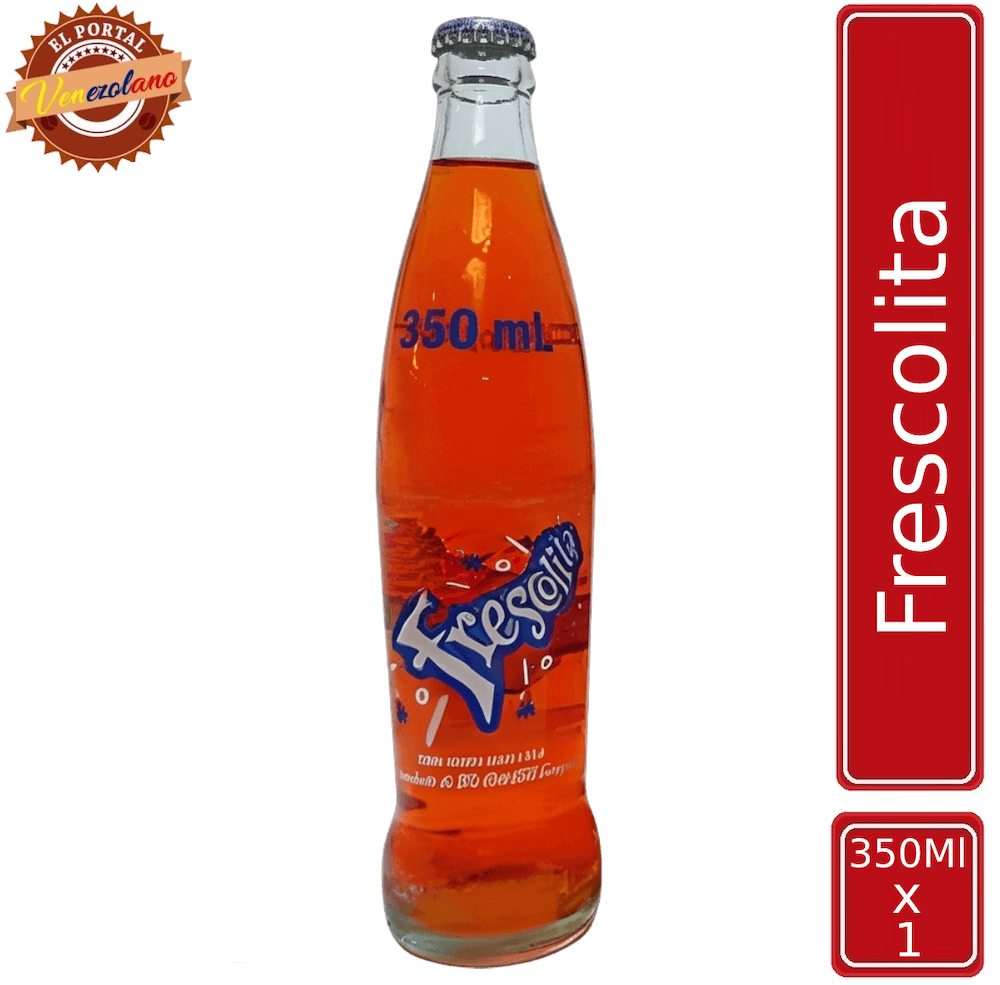 Frescolita botella 350 ml venezolana, disponible en Colombia