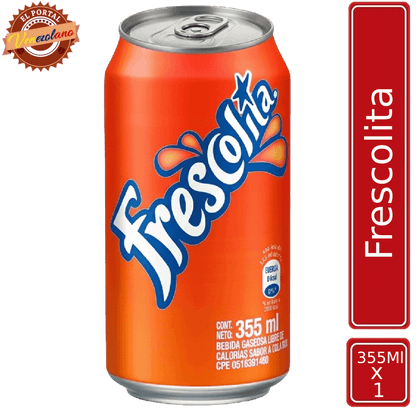Frescolita lata 355 ml venezolana, disponible en Colombia