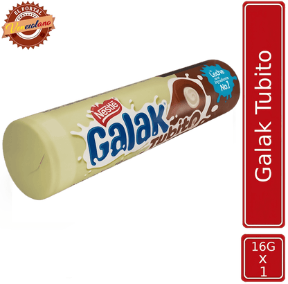 Galak Tubito barra de chocolate con relleno de leche venezolano, disponible en Colombia