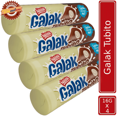 Pack de 4 Galak Tubito barra de chocolate venezolano, disponible en Colombia