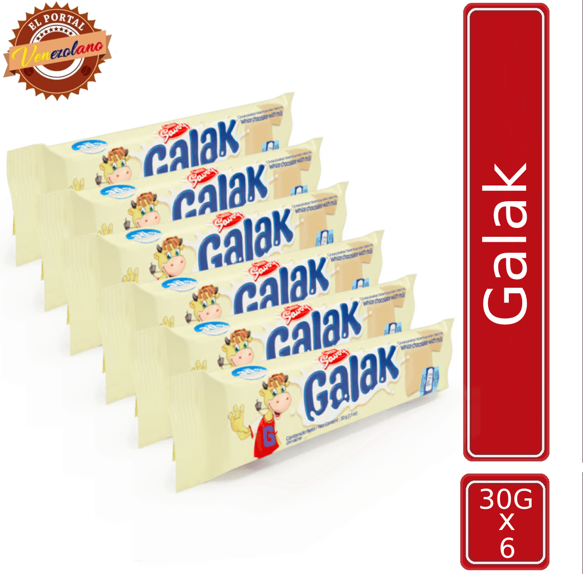 Chocolates Galak 30G Venezuela x 6
