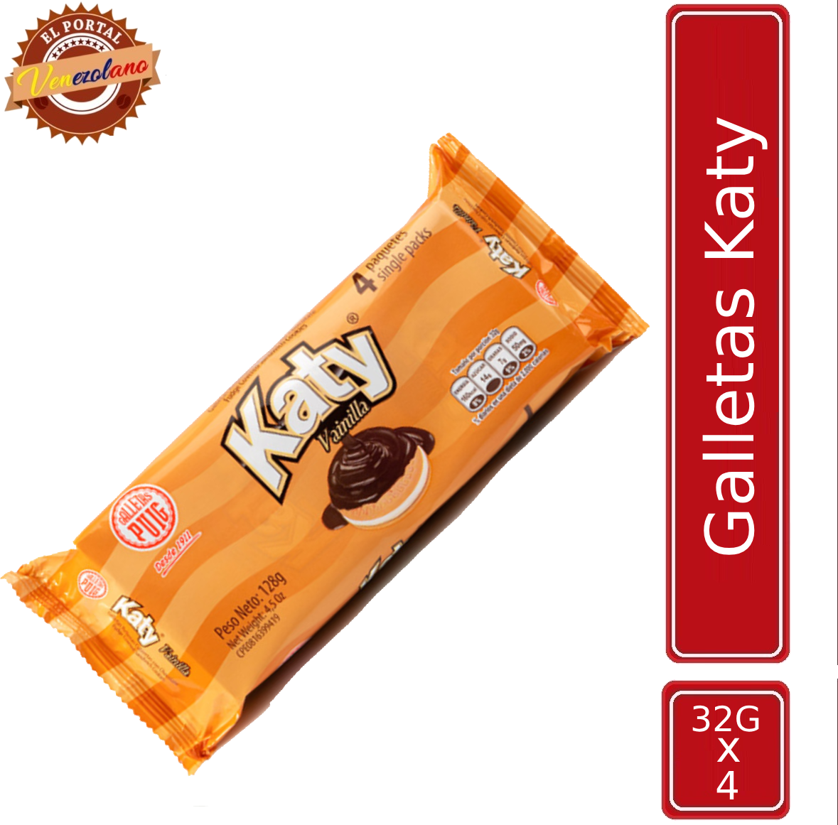 Galletas Katy Puig Venezolanas x 4