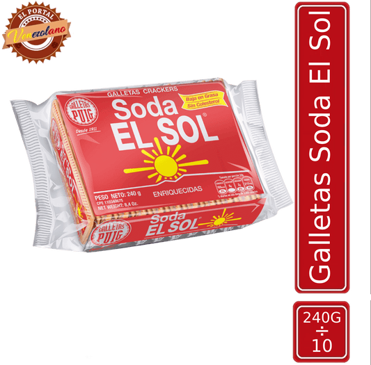 Galletas de Soda El Sol Puig Venezuela