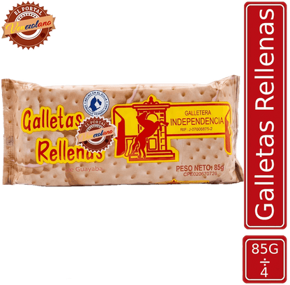 Galletas Independencia pegadas rellenas zulianas venezolanas, disponible en Colombia