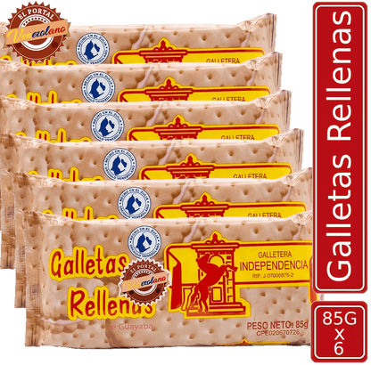 Galletas Independencia Pegadas Rellenas Zulianas x 6 Unidades