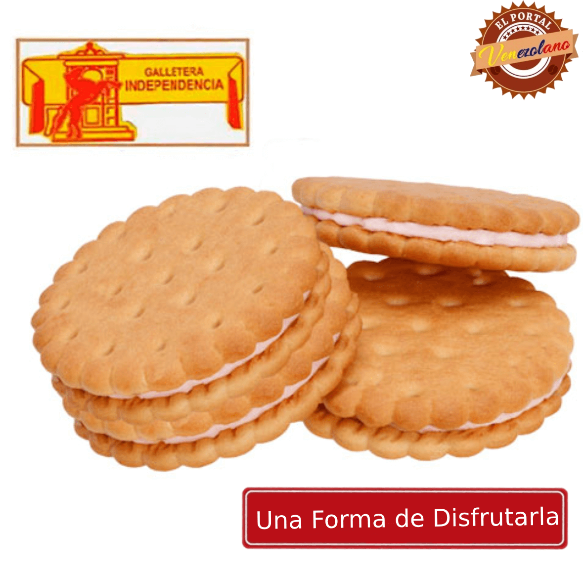 Galletas Independencia Pegadas Rellenas Zulianas x 6 Unidades