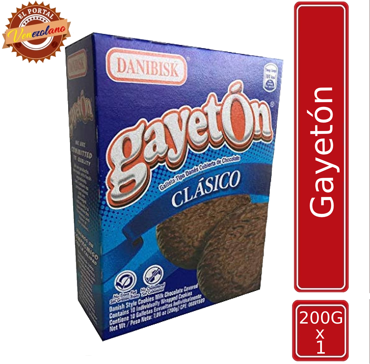 Galletas Danibisk Gayeton Clasico 200Gr Venezuela
