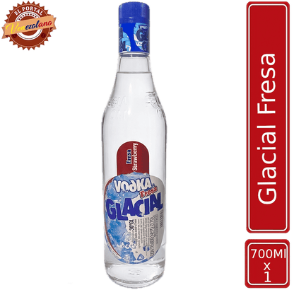 Licor Glacial de fresa 700 ml venezolano, disponible en Colombia