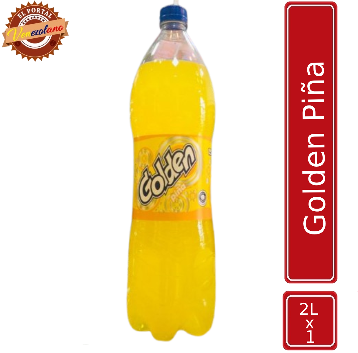Golden Piña familiar 2 litros venezolana, disponible en Colombia