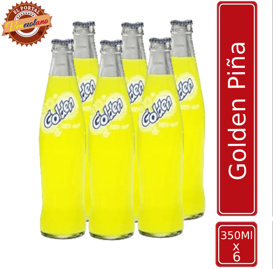 Golden Piña Botella 350 Ml Venezuela x 6