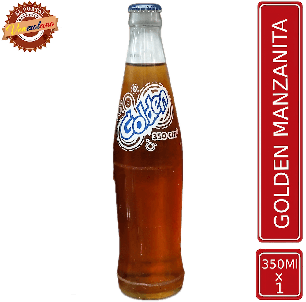 Golden Manzanita botella 350 ml venezolana, disponible en Colombia