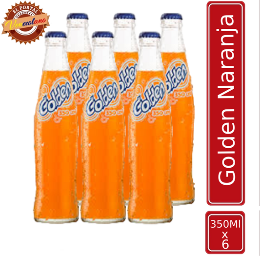 Golden Naranja Botella 350 Ml Venezuela x 6