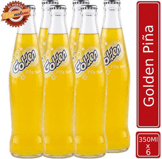 Golden Piña Botella 350 Ml Venezuela x 6